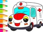 Sách tô màu: Xe cứu thương
