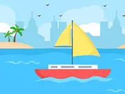 Sách tô màu: Thuyền trên biển