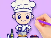 Sách tô màu: Đầu bếp