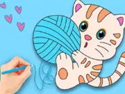 Sách tô màu: Con mèo dễ thương