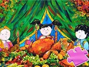 Sách tô màu: Chúc mừng Lễ Tạ ơn