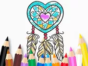 Sách tô màu: Heart Dreamcatcher
