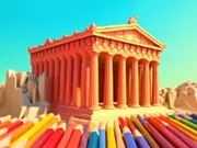 Sách tô màu: Đền Parthenon