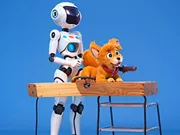 Sách tô màu: Robot và chó