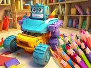 Sách tô màu: Robot ô tô biến hình