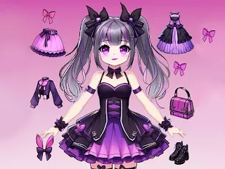 Tự mặc đồ cho búp bê anime