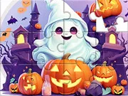 Ghép hình: Bóng ma dễ thương Halloween