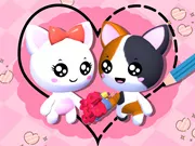 Câu đố vẽ Love Cat