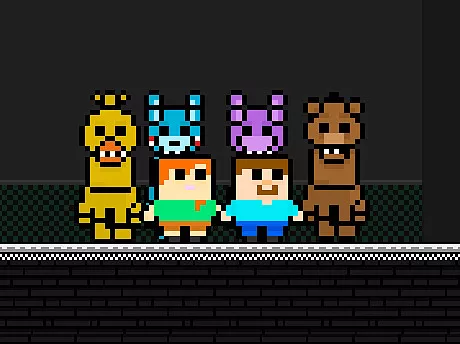 Steve và Alex đấu với Fnaf
