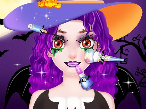 Cô gái ngọt ngào halloween ăn mặc